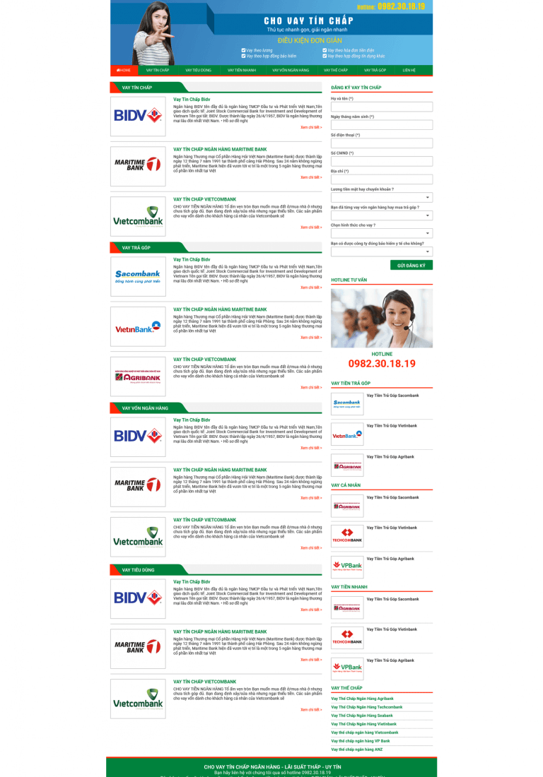 Cho vay ngân hàng uy tín