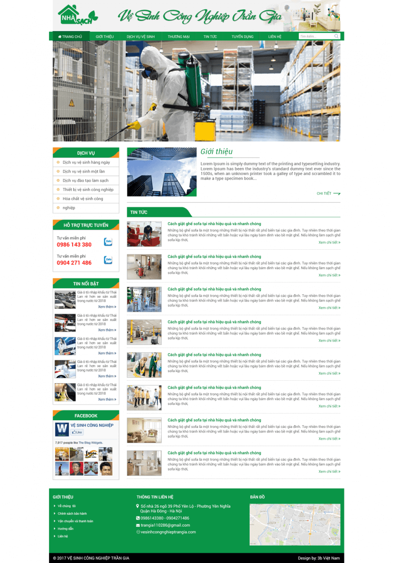 Vệ sinh công nghiệp Trần Gia