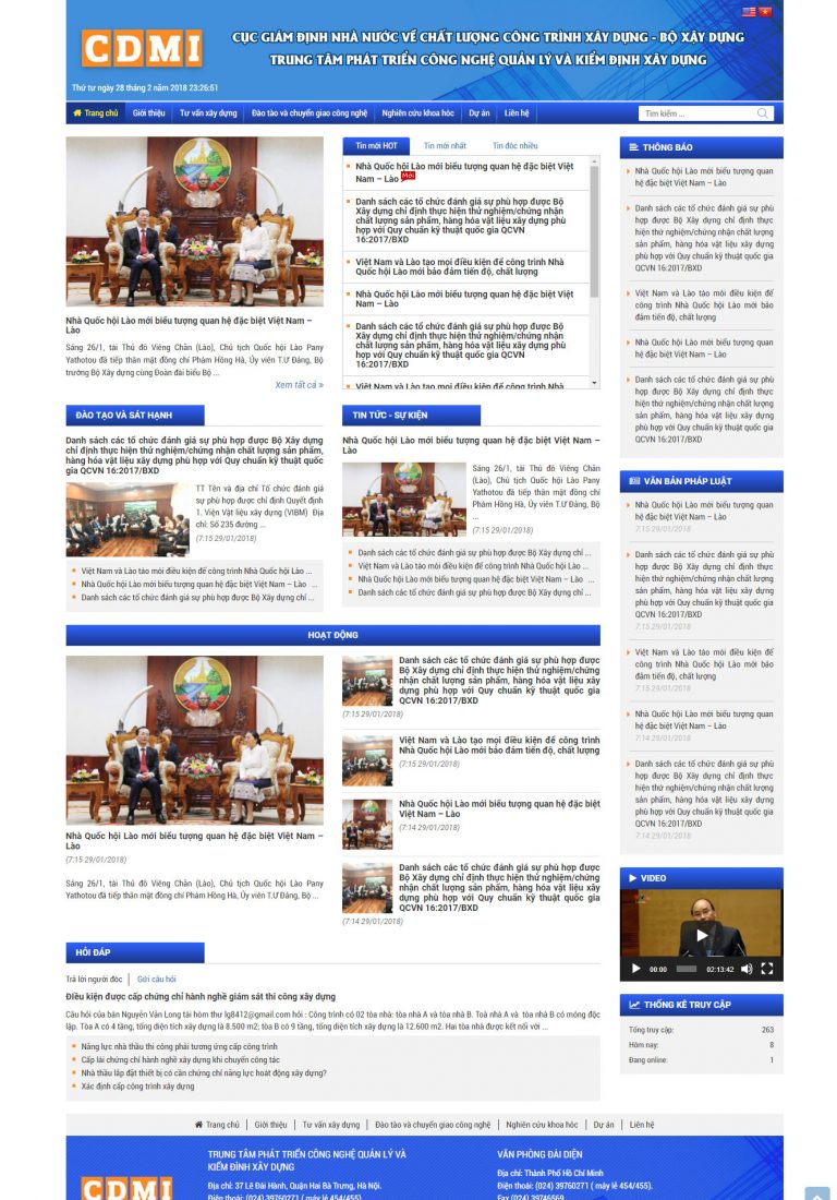 Trung tâm phát triển công nghệ – Bộ Xây Dựng